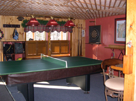 Rec Room - Pool table and Dart Board